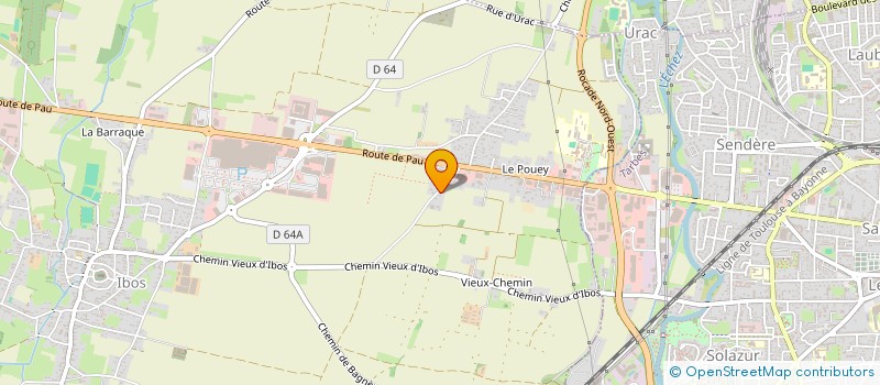 localisation de l'entreprise SCI DE LA TRAVERSE  IBOS