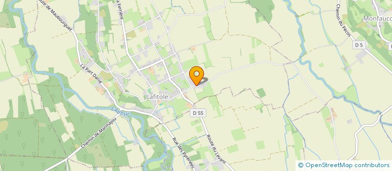 localisation de l'entreprise SCI DE LA TREILLE  LAFITOLE
