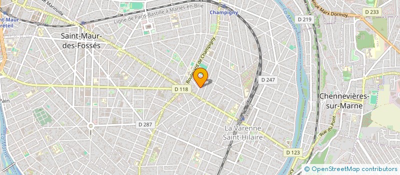 localisation de l'entreprise SCI DE LA TREILLE à SAINT-MAUR-DES-FOSSES