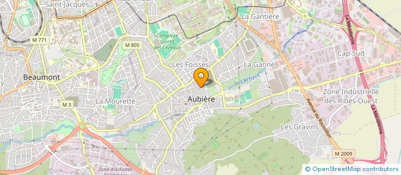 localisation de l'entreprise SCI DE LA TREILLE  AUBIERE