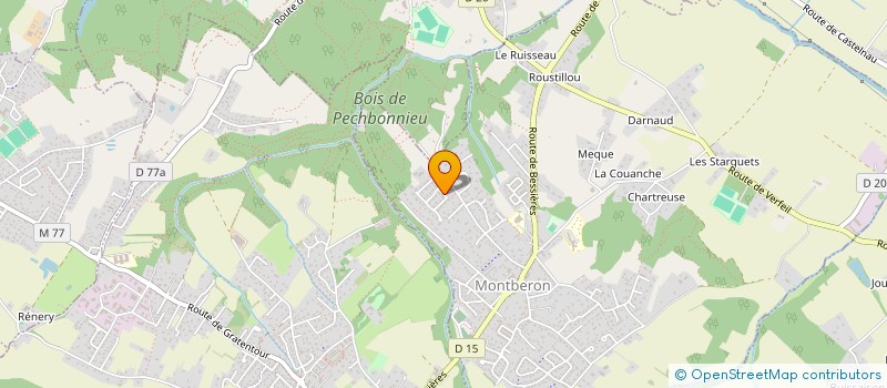 localisation de l'entreprise SCI DE LA TREILLE  MONTBERON