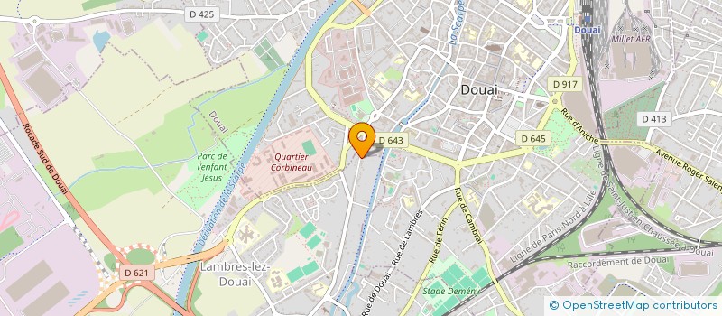 localisation de l'entreprise SCI DE LA TREILLE  LAMBRES-LEZ-DOUAI