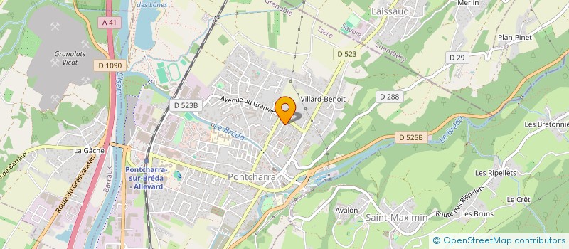 localisation de l'entreprise SCI DE LA TREILLE  PONTCHARRA