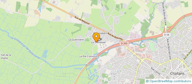 localisation de l'entreprise SCI DE LA TREMBLAIE à SALLERTAINE