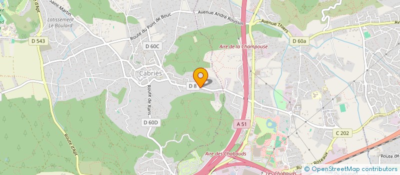 localisation de l'entreprise SCI DE LA TRILOGIE  CABRIES