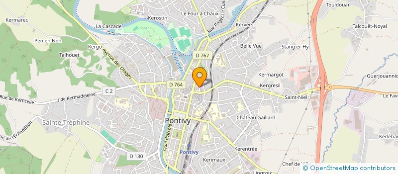 localisation de l'entreprise SCI DE LA TRINITE  PONTIVY