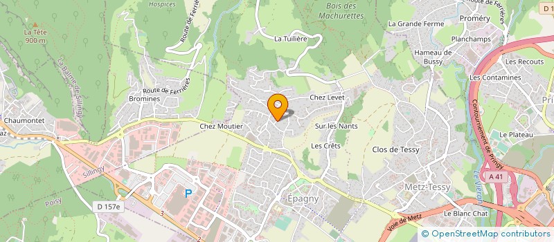 localisation de l'entreprise SCI DE LA TUILERIE à EPAGNY METZ-TESSY