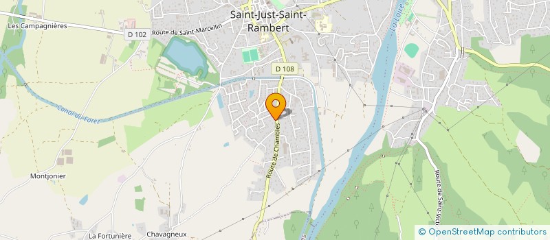 localisation de l'entreprise SCI DE LA TUILERIE  SAINT-JUST-SAINT-RAMBERT