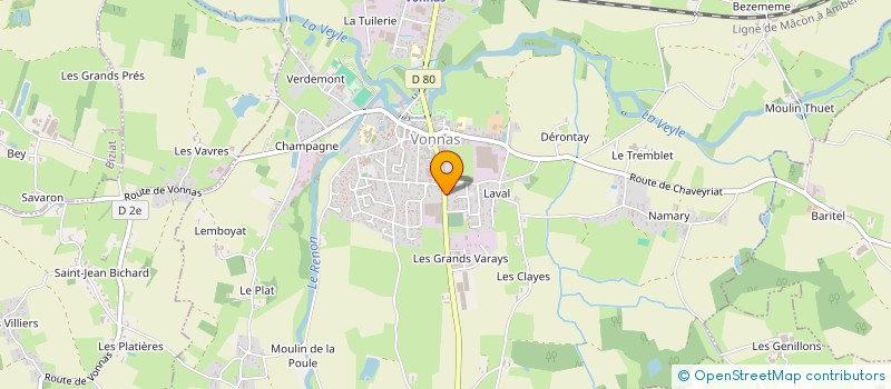 localisation de l'entreprise SCI DE LA TUILERIE à VONNAS