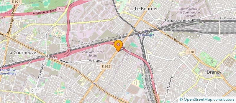localisation de l'entreprise SCI DE LA TUILERIE à LA COURNEUVE