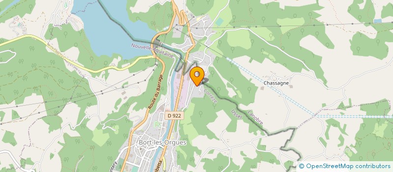 localisation de l'entreprise SCI DE LA TUILERIE  BORT-LES-ORGUES