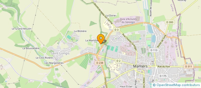 localisation de l'entreprise SCI DE LA TUILERIE  SAINT-LONGIS