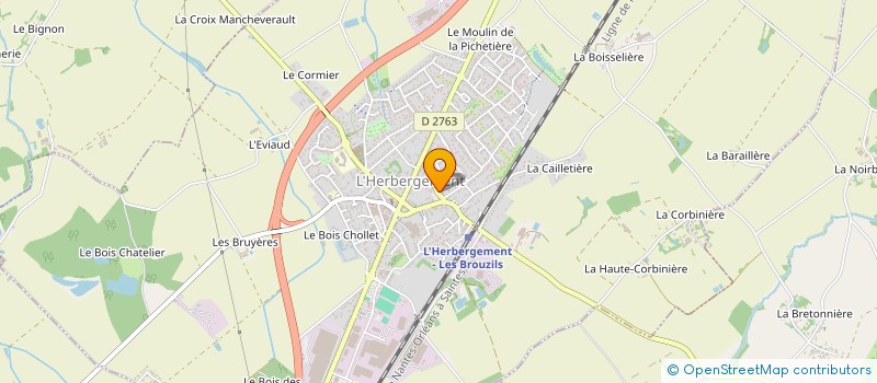 localisation de l'entreprise SCI DE LA TUILERIE  L'HERBERGEMENT