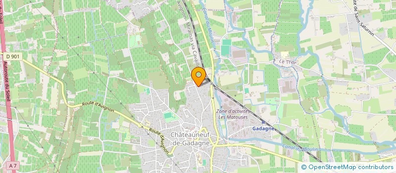 localisation de l'entreprise SCI DE LA TUILERIE  CHATEAUNEUF-DE-GADAGNE