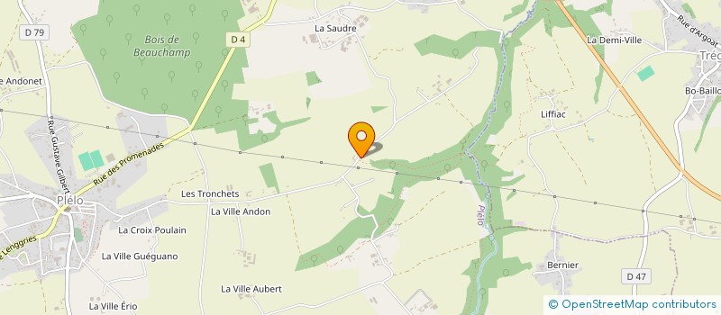 localisation de l'entreprise SCI DE LA TUILIERE à PLELO