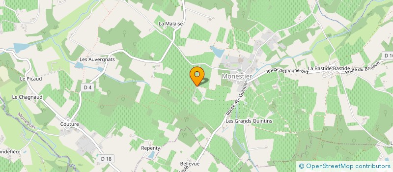 localisation de l'entreprise SCI DE LA TUILLERE  MONESTIER