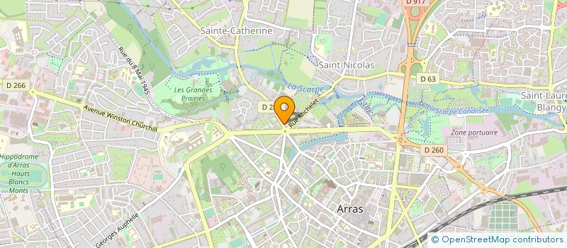 localisation de l'entreprise SCI DE LA VACQUERIE à ARRAS