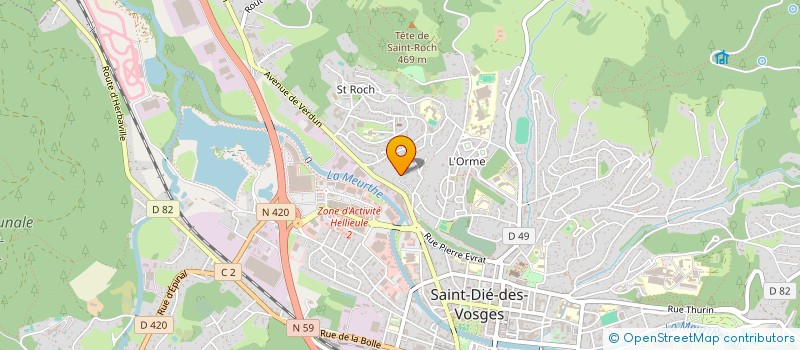 localisation de l'entreprise SCI DE LA VALDANGE à SAINT-DIE-DES-VOSGES