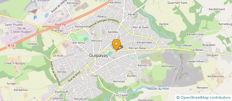 localisation de l'entreprise SCI DE LA VALLEE  GUIPAVAS