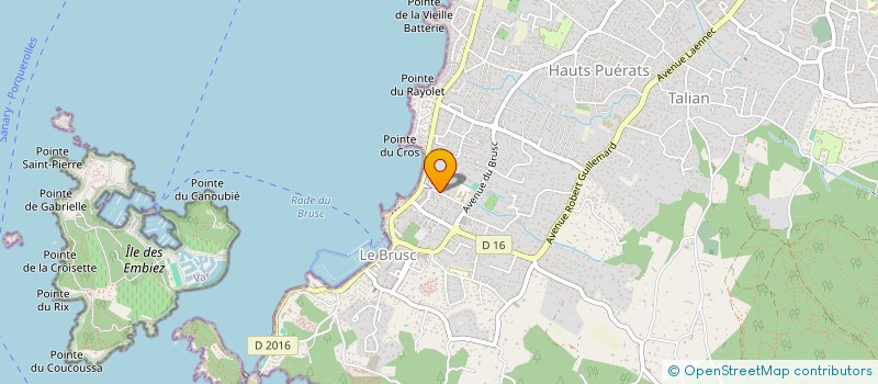 localisation de l'entreprise SCI DE LA VALLEE à SIX-FOURS-LES-PLAGES