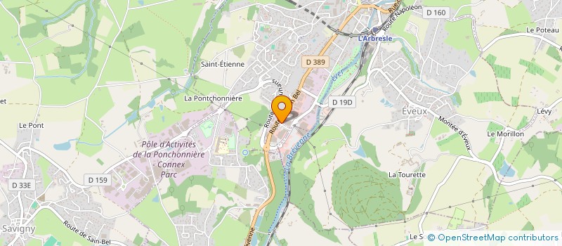 localisation de l'entreprise SCI DE LA VALLEE  L'ARBRESLE