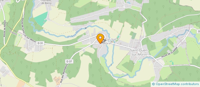 localisation de l'entreprise SCI DE LA VALLEE  SAINT-CYR-SUR-MORIN