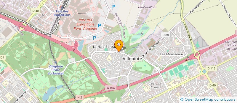 localisation de l'entreprise SCI DE LA VALLEE à VILLEPINTE