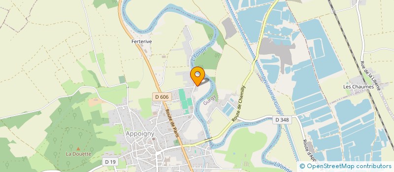 localisation de l'entreprise SCI DE LA VALLEE  APPOIGNY