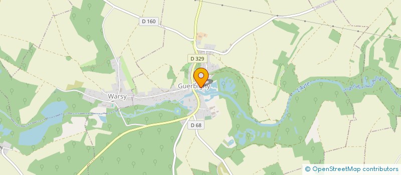 localisation de l'entreprise SCI DE LA VALLEE  GUERBIGNY