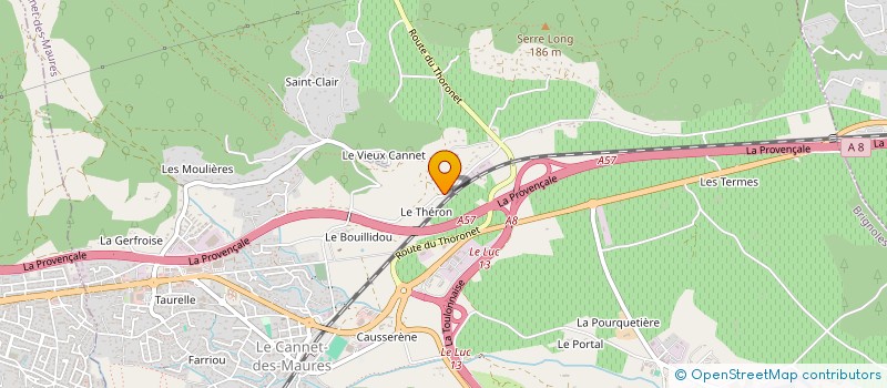 localisation de l'entreprise SCI DE LA VALLEE  LE CANNET-DES-MAURES