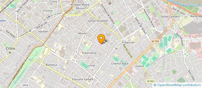 localisation de l'entreprise SCI DE LA VALLEE  ROUBAIX