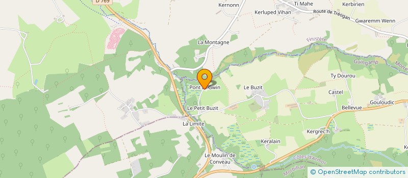 localisation de l'entreprise SCI DE LA VALLEE  TREOGAN