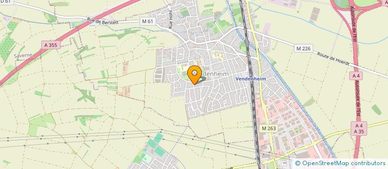 localisation de l'entreprise SCI DE LA VALLEE  VENDENHEIM