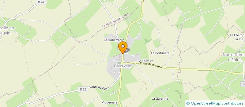 localisation de l'entreprise SCI DE LA VALLEE  GIVERVILLE