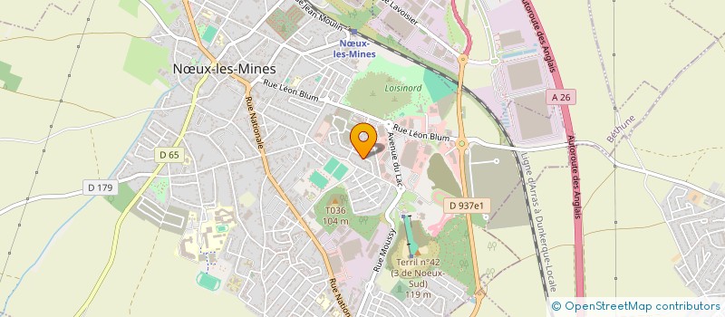 localisation de l'entreprise SCI DE LA VALLEE  NUX-LES-MINES