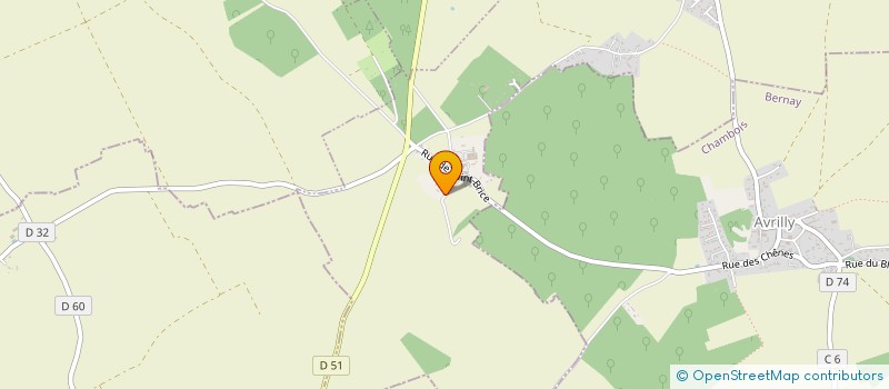 localisation de l'entreprise SCI DE LA VALLEE  LE PLESSIS-GROHAN