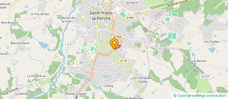 localisation de l'entreprise SCI DE LA VALLEE à SAINT-YRIEIX-LA-PERCHE