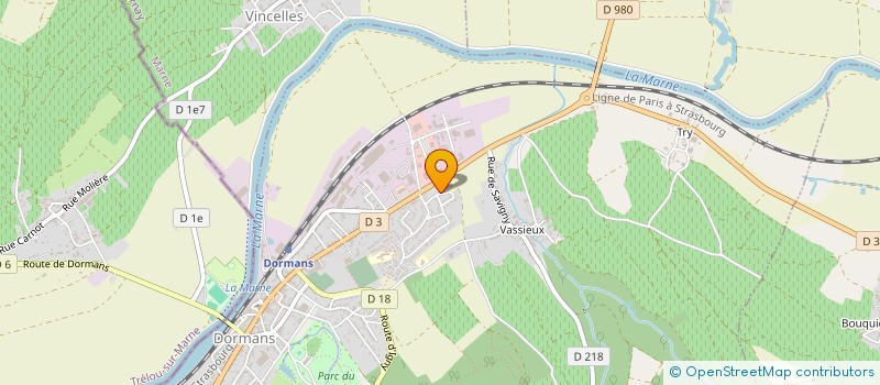 localisation de l'entreprise SCI DE LA VALLEE  DORMANS