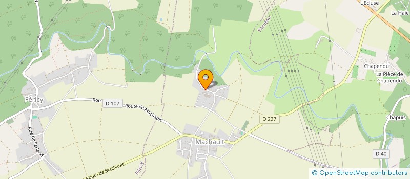 localisation de l'entreprise SCI DE LA VALLEE  MACHAULT