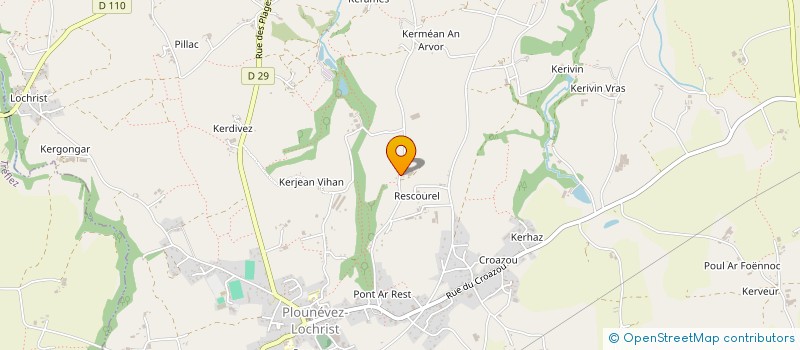 localisation de l'entreprise SCI DE LA VALLEE  PLOUNEVEZ-LOCHRIST