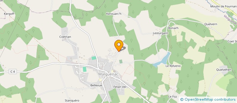 localisation de l'entreprise SCI DE LA VALLEE  MALGUENAC