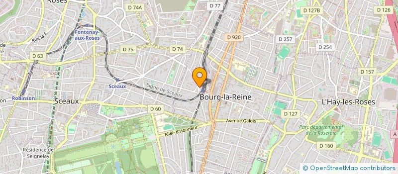 localisation de l'entreprise SCI DE LA VALLEE à BOURG-LA-REINE