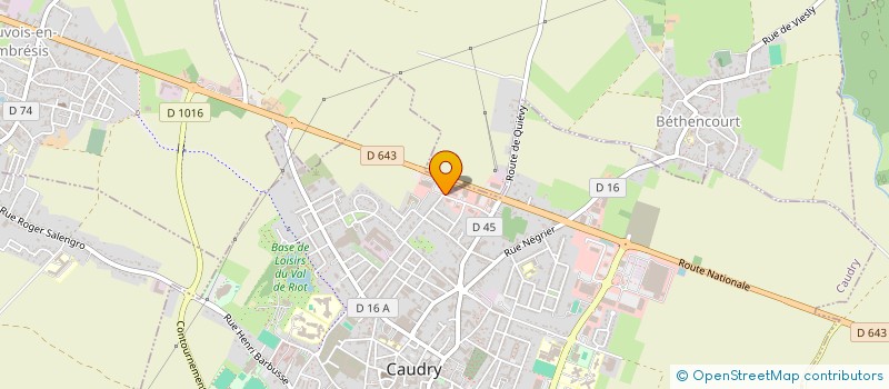 localisation de l'entreprise SCI DE LA VALLEE AU CHARBON  CAUDRY