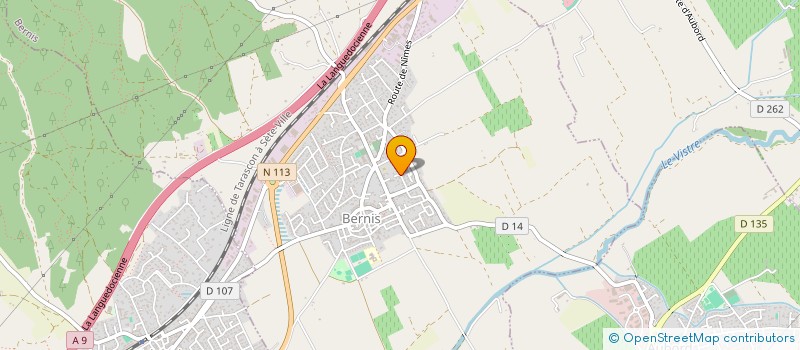 localisation de l'entreprise SCI DE LA VALLEE BORGNE  BERNIS