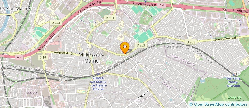 localisation de l'entreprise SCI DE LA VALLEE DE L'ANGE  VILLIERS-SUR-MARNE