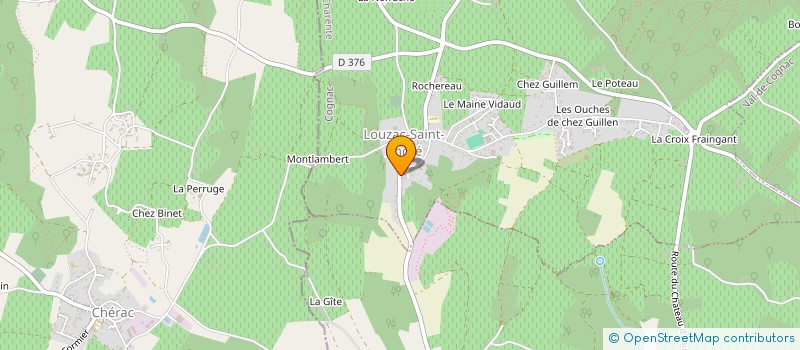 localisation de l'entreprise SCI DE LA VALLEE DE LA CROIX à LOUZAC-SAINT-ANDRE