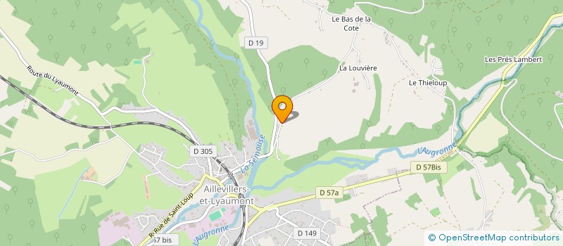 localisation de l'entreprise SCI DE LA VALLEE DE LA SEMOUSE  AILLEVILLERS-ET-LYAUMONT