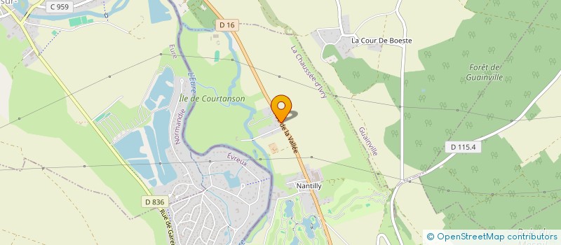 localisation de l'entreprise SCI DE LA VALLEE DE REZ à LA CHAUSSEE-D'IVRY