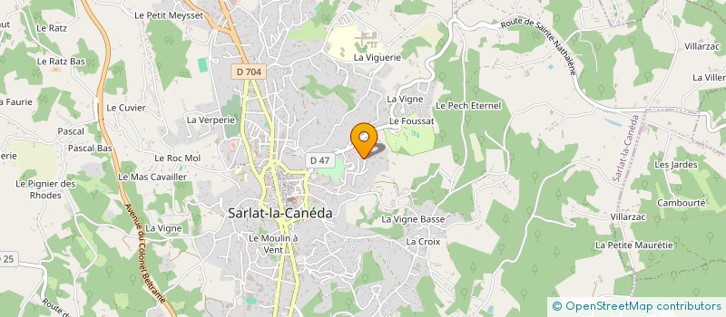 localisation de l'entreprise SCI DE LA VALLEE DES 5 CHATEAUX à SARLAT-LA-CANEDA