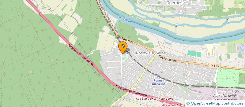 localisation de l'entreprise SCI DE LA VALLEE DES PRES  ROSNY-SUR-SEINE